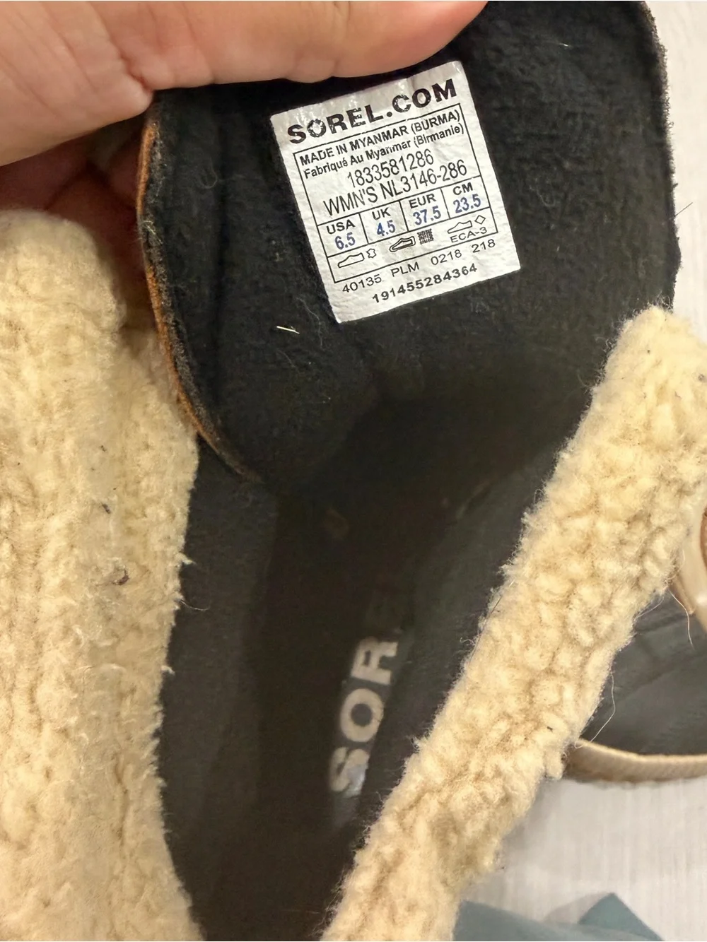 Sorel Waterproof Winter Duck Boots Faux Fur Brown Size 6.5 - Picture 7 of 8